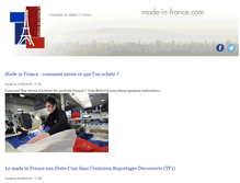 Tablet Screenshot of fr.made-in-france.com